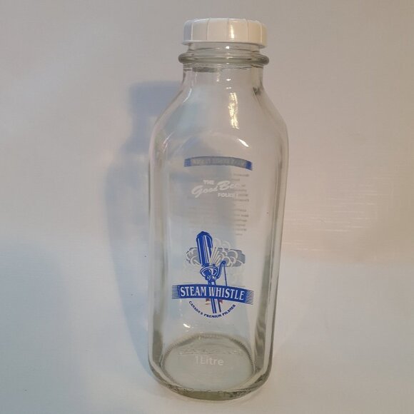 Steam Whistle Pilsner Milk Jug Bottle with Cap - Picture 1 of 5